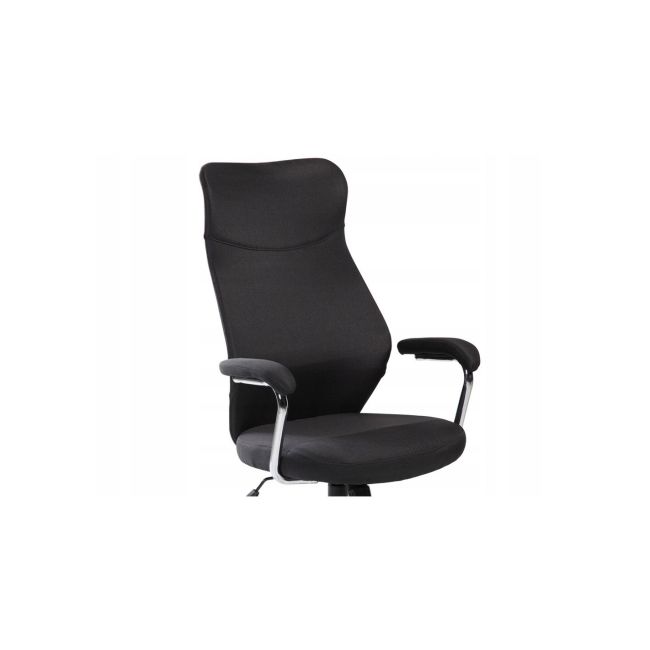 Scaun directorial ergonomic sl q319, suport lombar, mecanism de balans, tapiterie stofa, inaltime reglabila, negru drm4614
