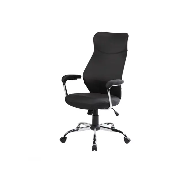 Scaun directorial ergonomic sl q319, suport lombar, mecanism de balans, tapiterie stofa, inaltime reglabila, negru drm4614