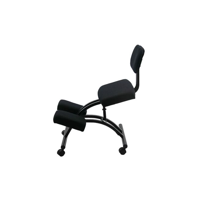 Scaun kneeling chair off 094, stofa, ajustabil inaltime, postura corecta, 100 kg, negru drm1825