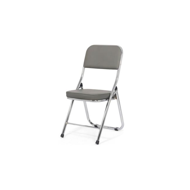 Scaun pliant hrc 607, pentru living, bucatarie, evenimente, piele ecologica, picioare cromate, 100 kg drm9249