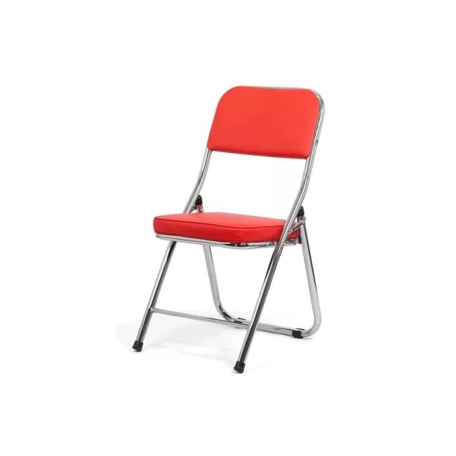 Scaun pliant hrc 607, pentru living, bucatarie, evenimente, piele ecologica, picioare cromate, 100 kg drm9249
