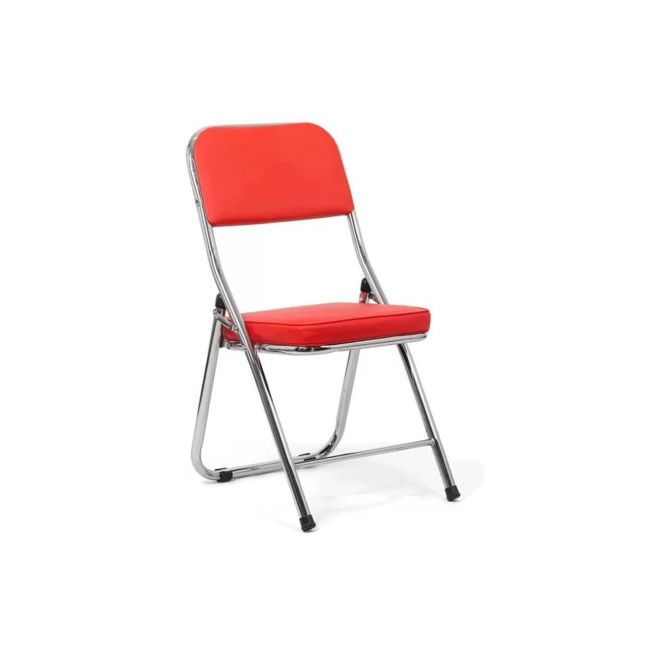 Scaun pliant hrc 607, pentru living, bucatarie, evenimente, piele ecologica, picioare cromate, 100 kg drm9249