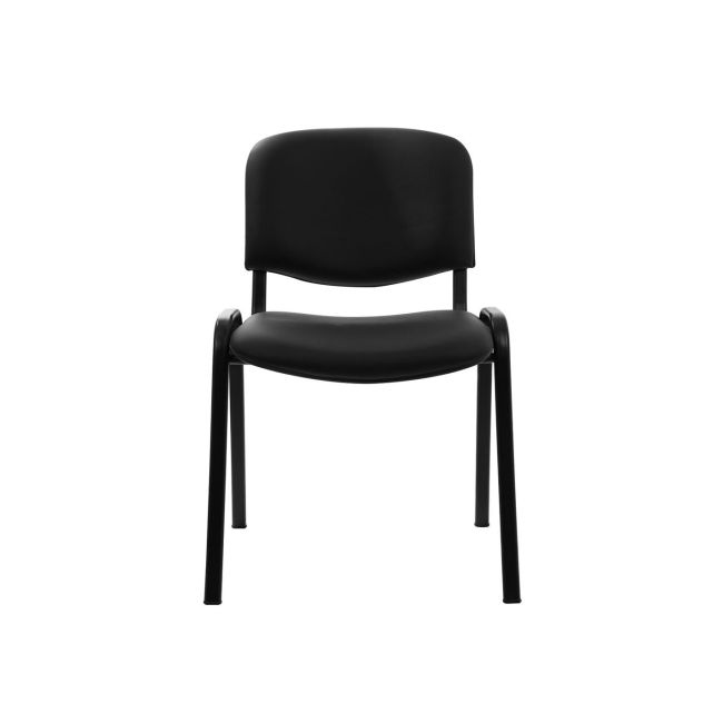 Scaun vizitator piele ecologica taurus negru drm4256