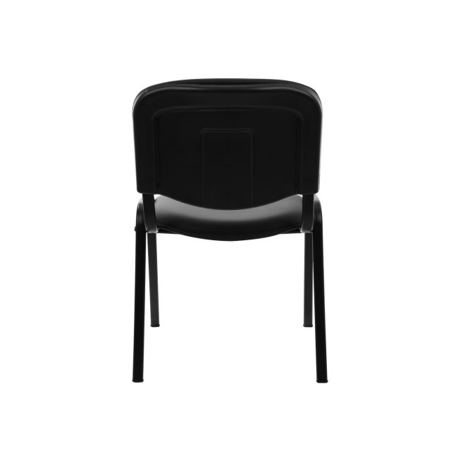 Scaun vizitator piele ecologica taurus negru drm4256