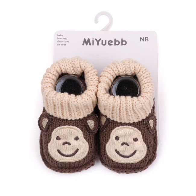 Botosei crem cu maro crosetati - Monkey MBBMX3126-11
