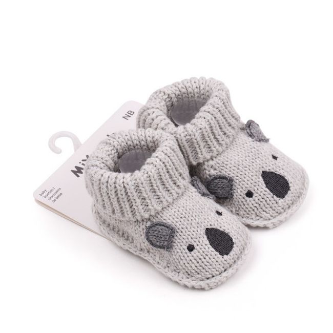 Botosei gri crosetati - ratonel (marime disponibila: 0-3 luni) mdbmx3126-12.0-3 luni