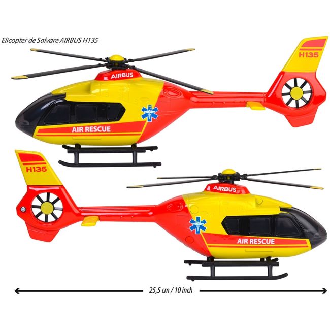 Elicopter de salvare majorette airbus h135 cu lumini si sunete hubs213713002