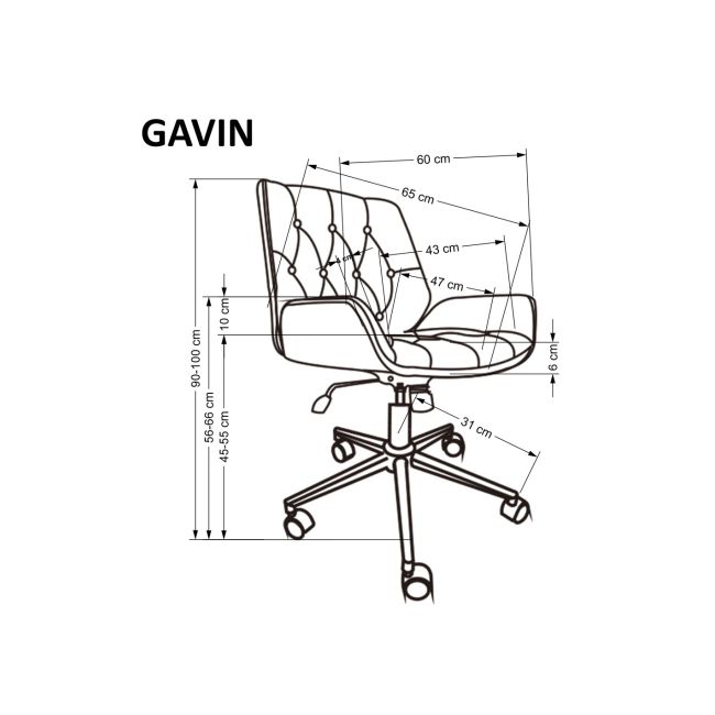 Fotoliu directorial hm gavin drm10143