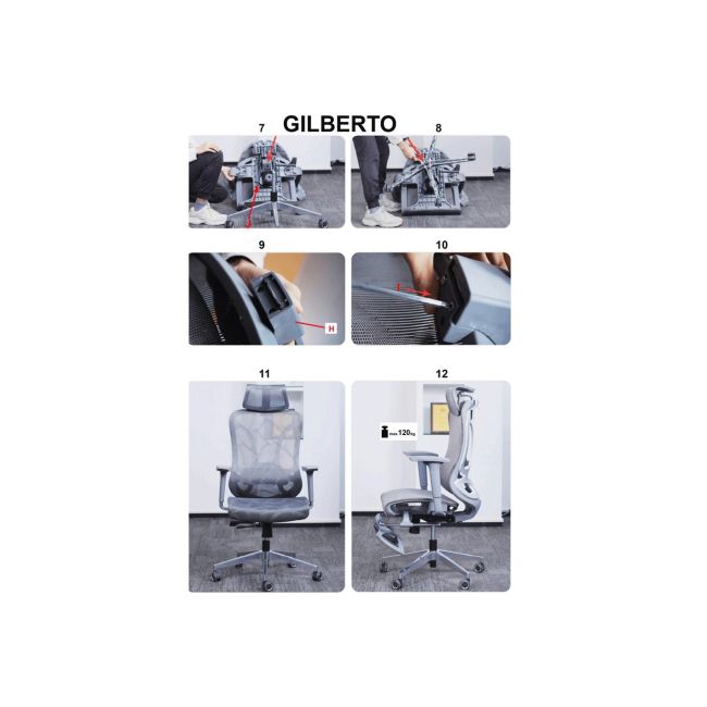 Scaun directorial hm gilberto negru drm10168
