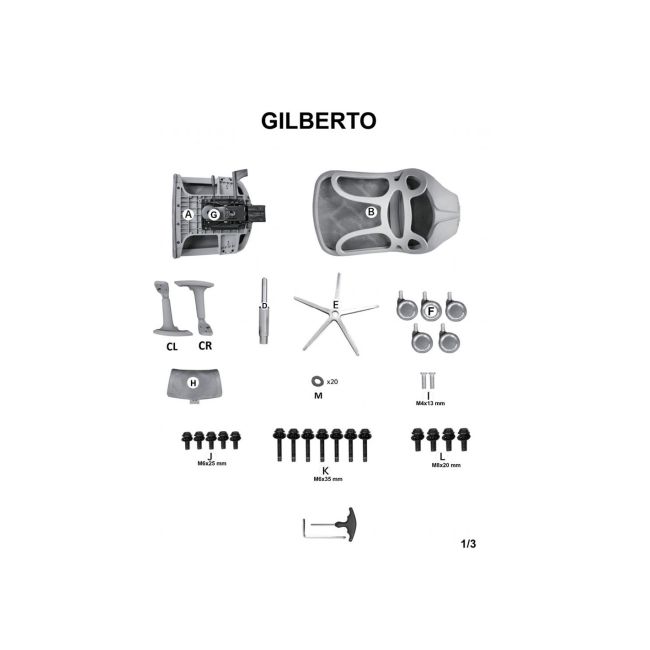 Scaun directorial hm gilberto negru drm10168