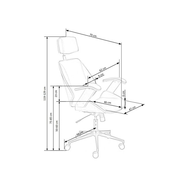Scaun directorial hm ignazio crem drm10176