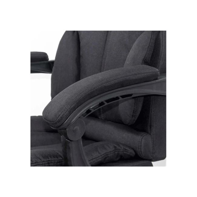 Scaun directorial off 415f, perne duble, stofa, mecanism de balans, suport extensibil picioare, baza metalica, 120 kg drm10065