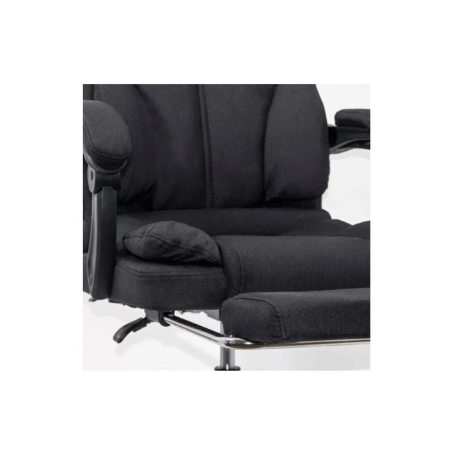 Scaun directorial off 415f, perne duble, stofa, mecanism de balans, suport extensibil picioare, baza metalica, 120 kg drm10065