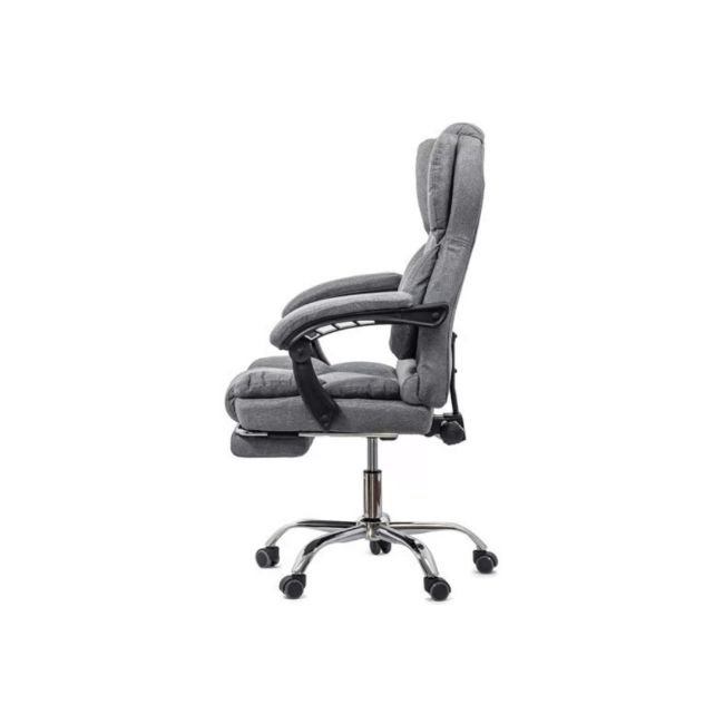 Scaun directorial off 415f, perne duble, stofa, mecanism de balans, suport extensibil picioare, baza metalica, 120 kg drm10065