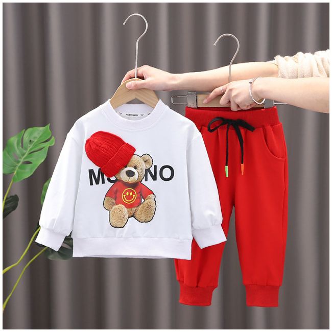 Trening pentru baietei - red teddy (marime disponibila: 12-18 luni (marimea 21 incaltaminte)) md552-2-de3.12-18 luni (marimea 21 incaltaminte)
