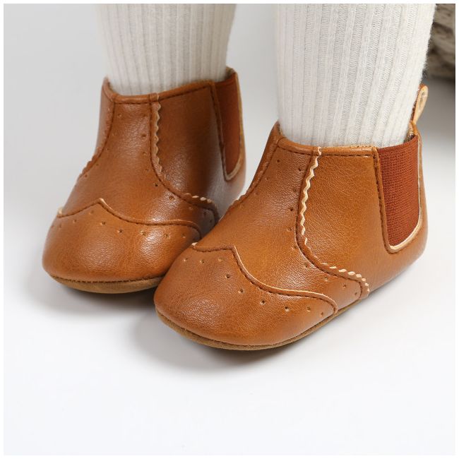 Cizmulite scurte maro pentru bebelusi - Simply MDM2045-1-p9