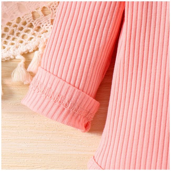 Costumas cu body roz pentru fetite - Lolita MD798-1-de2