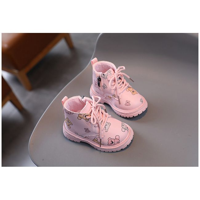 Ghete roz pentru fetite - ursuleti (marime disponibila: marimea 24) mb128-2-s1.marimea 24