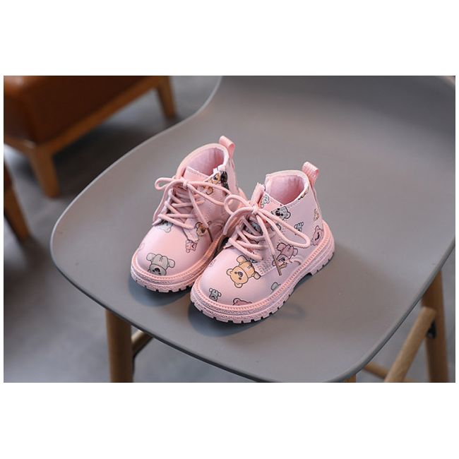 Ghete roz pentru fetite - ursuleti (marime disponibila: marimea 24) mb128-2-s1.marimea 24