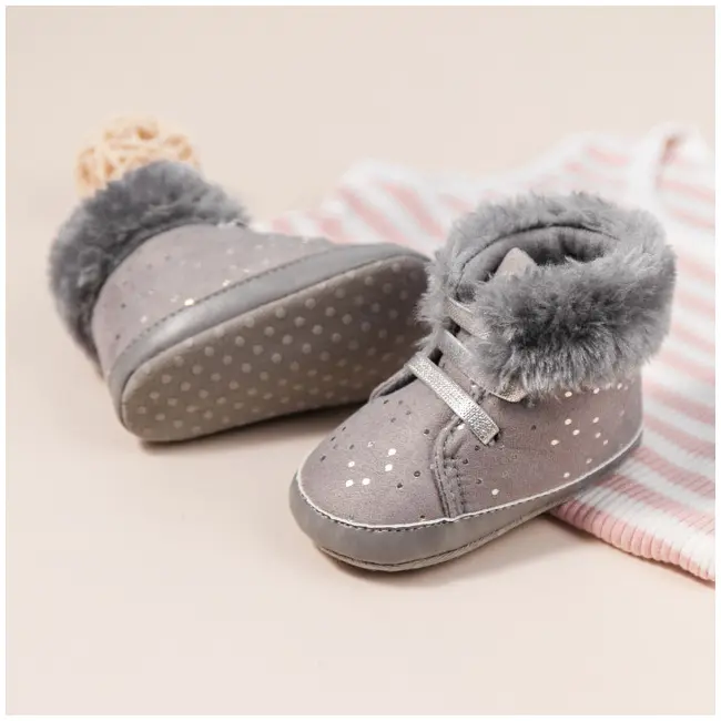 Ghetute gri pentru fetite - Shinny MDZ2063-3-p13