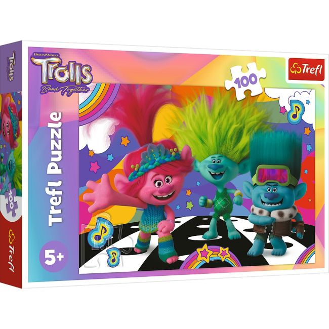 PUZZLE TREFL 100 TROLLS MINUNATA LUME A TROLILOR VIV16461