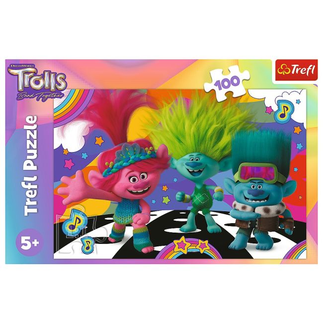 PUZZLE TREFL 100 TROLLS MINUNATA LUME A TROLILOR VIV16461