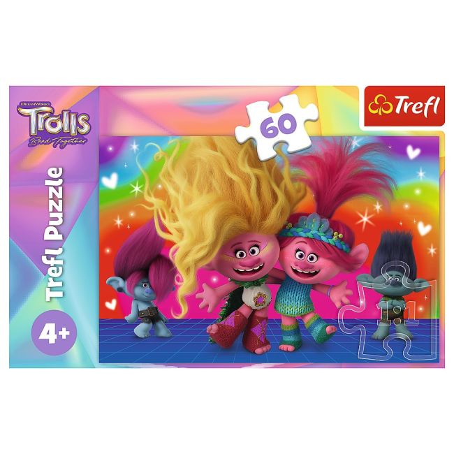 PUZZLE TREFL 60 TROLII PRIETENOSI VIV17386