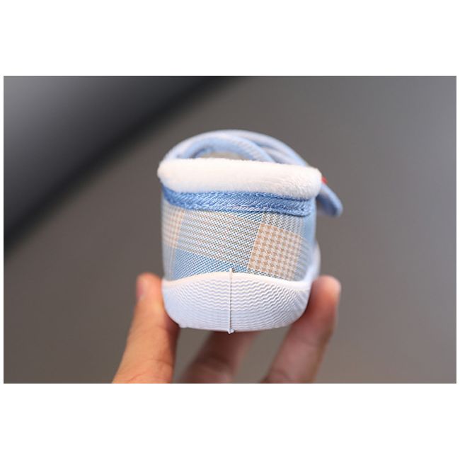 Pantofi imblaniti in carouri bleu - Teddy MBBY2329-2-s1