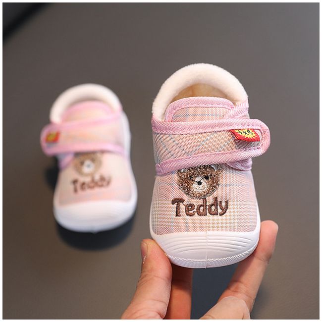 Pantofi imblaniti in carouri roz - Teddy MDBY2329-1-s1