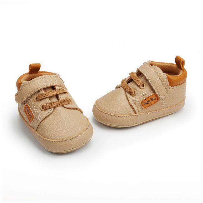 Pantofiori crem pentru baietei - Baby Boy MB9653-p24