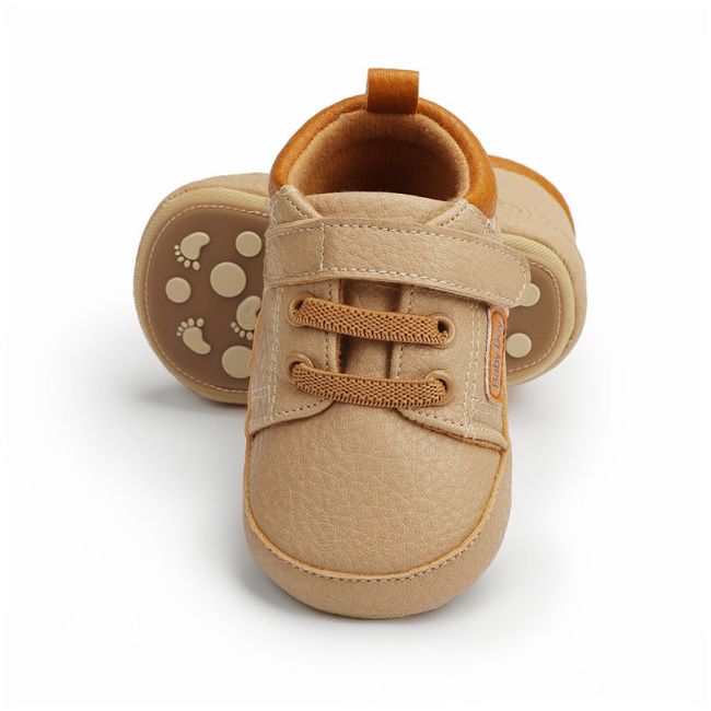 Pantofiori crem pentru baietei - Baby Boy MB9653-p24