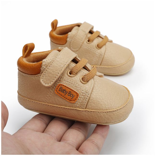 Pantofiori crem pentru baietei - Baby Boy MB9653-p24