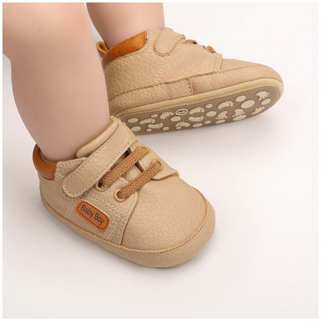 Pantofiori crem pentru baietei - Baby Boy MB9653-p24