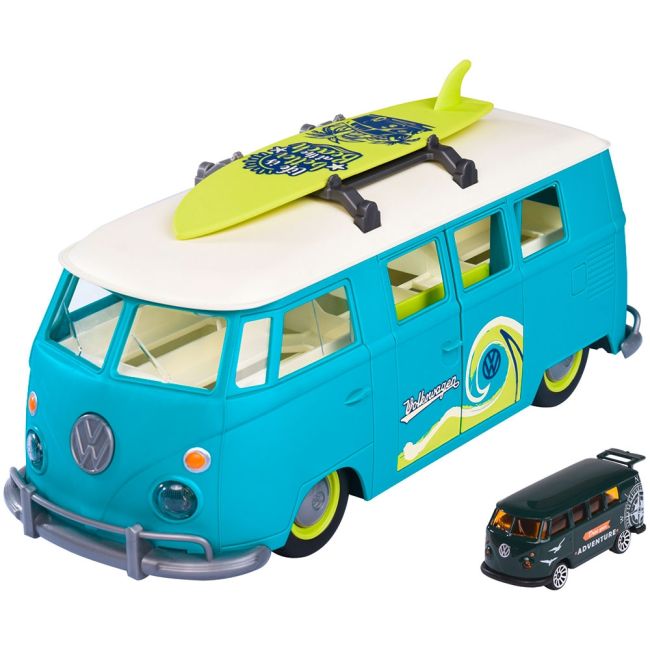 Set majorette vw the originals t1 carry case cu 2 vehicule hubs212055010
