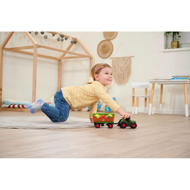 Tractor simba abc freddy fruit trailer 30 cm cu lumini, sunete si accesorii hubs204115006