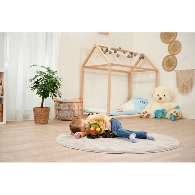Tractor simba abc freddy fruit trailer 30 cm cu lumini, sunete si accesorii hubs204115006