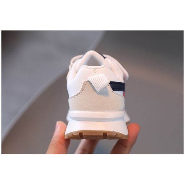 Adidasi albi cu insertii rosii si bleumarine - any (marime disponibila: marimea 22) mbmm227-1-p31.marimea 22