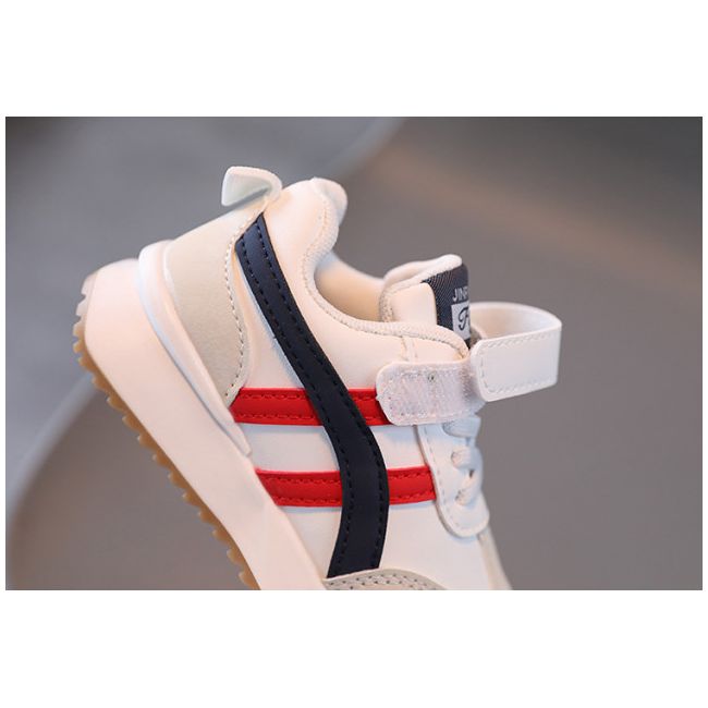 Adidasi albi cu insertii rosii si bleumarine - any (marime disponibila: marimea 22) mbmm227-1-p31.marimea 22