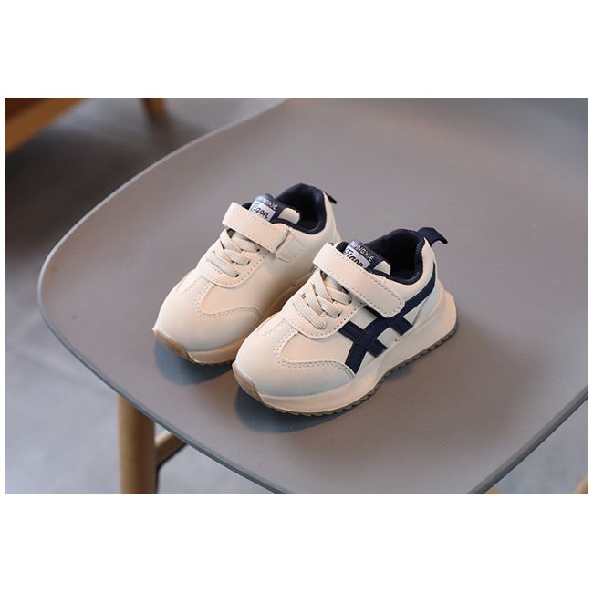 Adidasi crem cu insertii bleumarine - Any MDmm227-3-p31