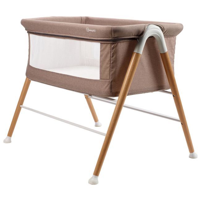 Babygo - patut cu cadru din lemn goodnight beige bbbbgo-4362