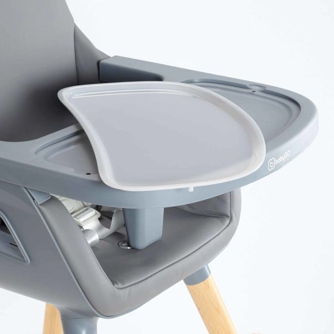 Babygo - scaun de masa transformabil scandi grey bbbbgo-5451