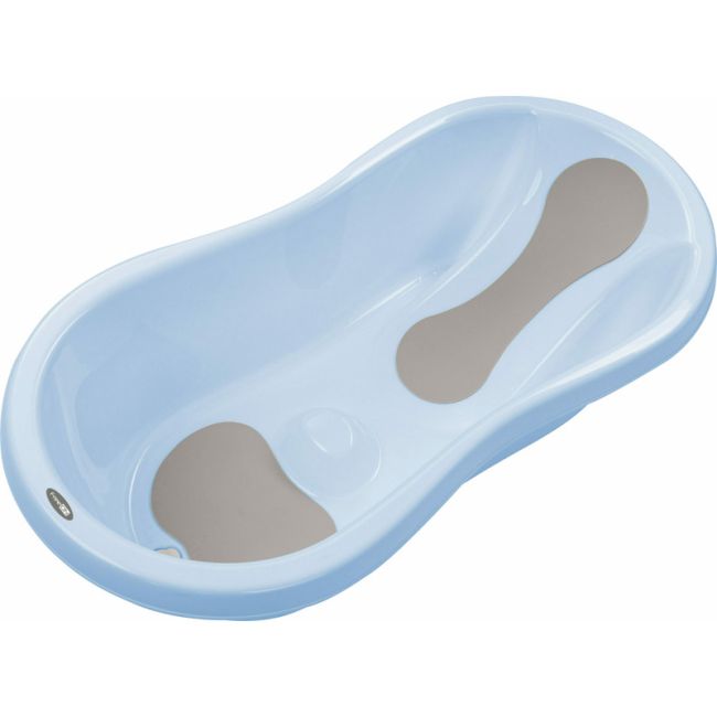 Cadita, Cu doua parti antiderapante, Cu dop, Conform cu standardul european de securitate EN 17072:2018, FreeON, 81x41x24 cm, Blue BYN49225