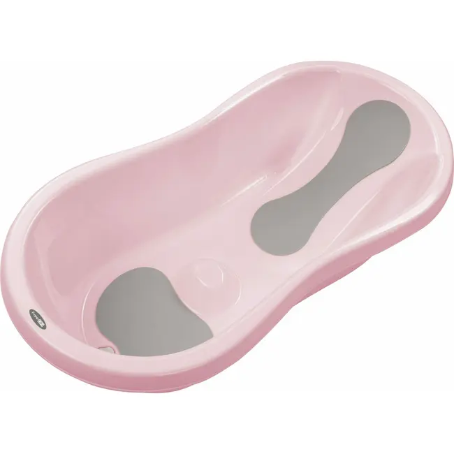 Cadita, Cu doua parti antiderapante, Cu dop, Conform cu standardul european de securitate EN 17072:2018, FreeON, 81x41x24 cm, Pink BYN49218