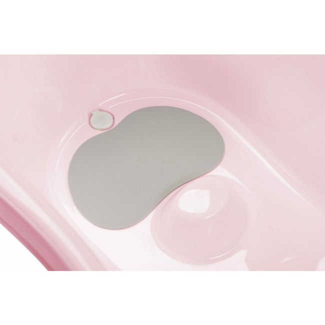 Cadita, Cu doua parti antiderapante, Cu dop, Conform cu standardul european de securitate EN 17072:2018, FreeON, 81x41x24 cm, Pink BYN49218