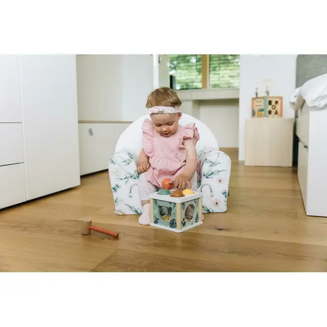 Fotoliu din burete pentru copii Green Magic, Bubaba, 9 luni - 5 ani, Cu Husa detasabila BYN80227