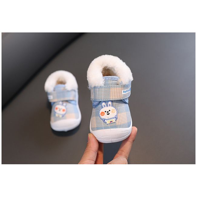 Pantofi imblaniti bleu - Fashion bunny MDXHM2353-1-s1