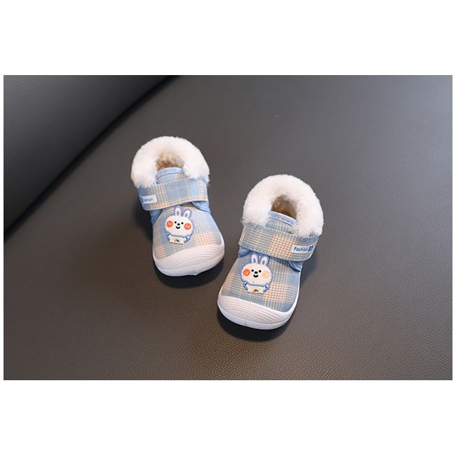 Pantofi imblaniti bleu - Fashion bunny MDXHM2353-1-s1