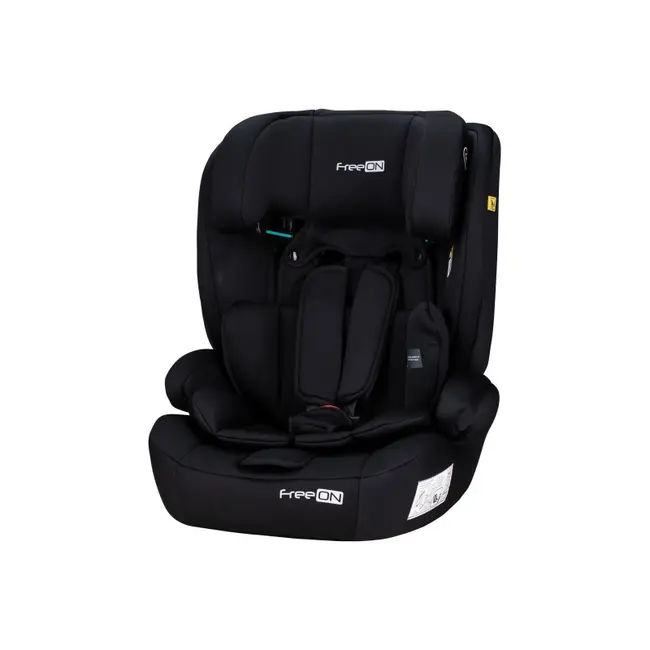 Scaun auto pentru copii, Uran, I-Size, 76 - 150 cm/ 1 - 12 ani, Cu tetiera reglabila in 14 pozitii, Conform cu standardul european de securitate ECE R129, FreeON, Black BYN49102
