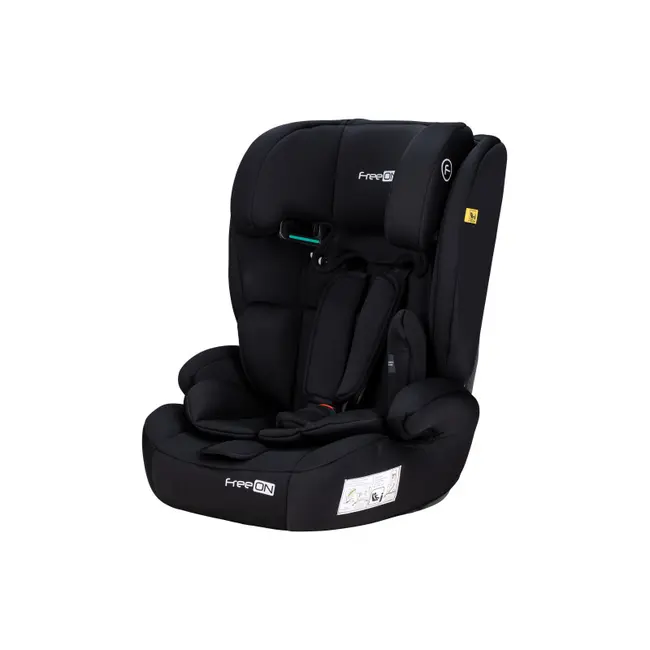 Scaun auto pentru copii, Uran, I-Size, 76 - 150 cm/ 1 - 12 ani, Cu tetiera reglabila in 14 pozitii, Conform cu standardul european de securitate ECE R129, FreeON, Black BYN49102