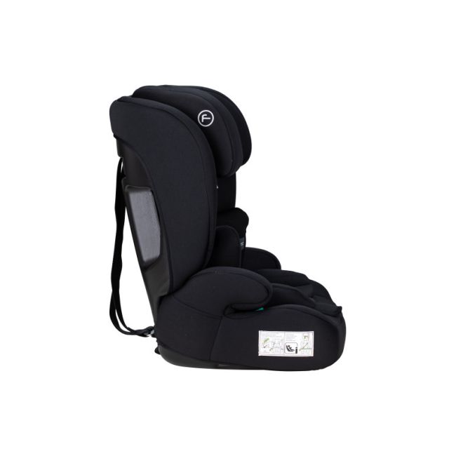 Scaun auto pentru copii, Uran, I-Size, 76 - 150 cm/ 1 - 12 ani, Cu tetiera reglabila in 14 pozitii, Conform cu standardul european de securitate ECE R129, FreeON, Black BYN49102